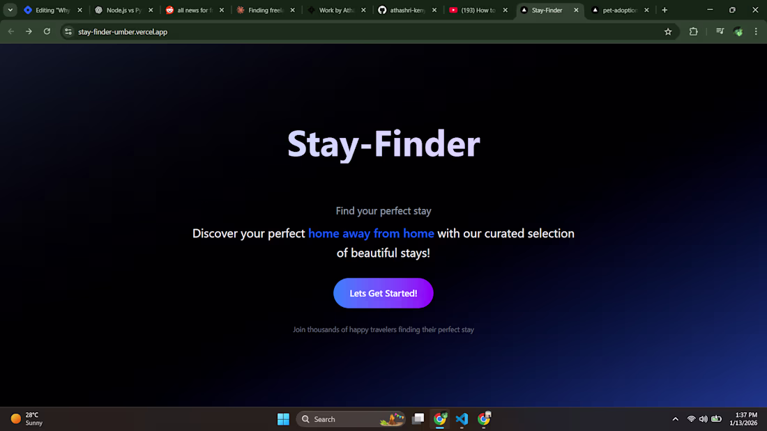 Cover image for Build a Airbnb Clone (Stay-Finder) A production-ready Airbnb...
