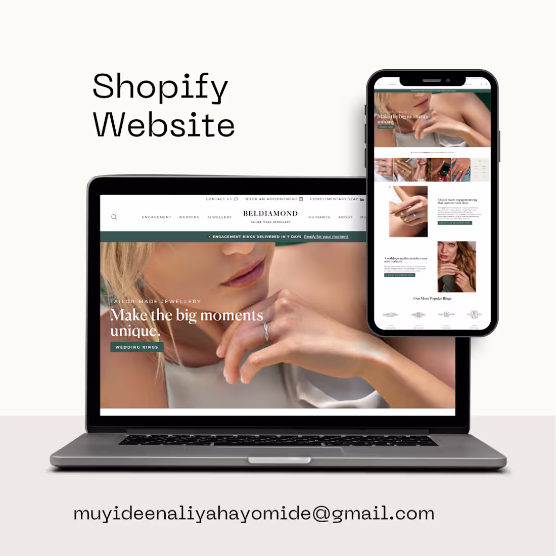 Cover image for Luxury Jewelry Shopify Website Design