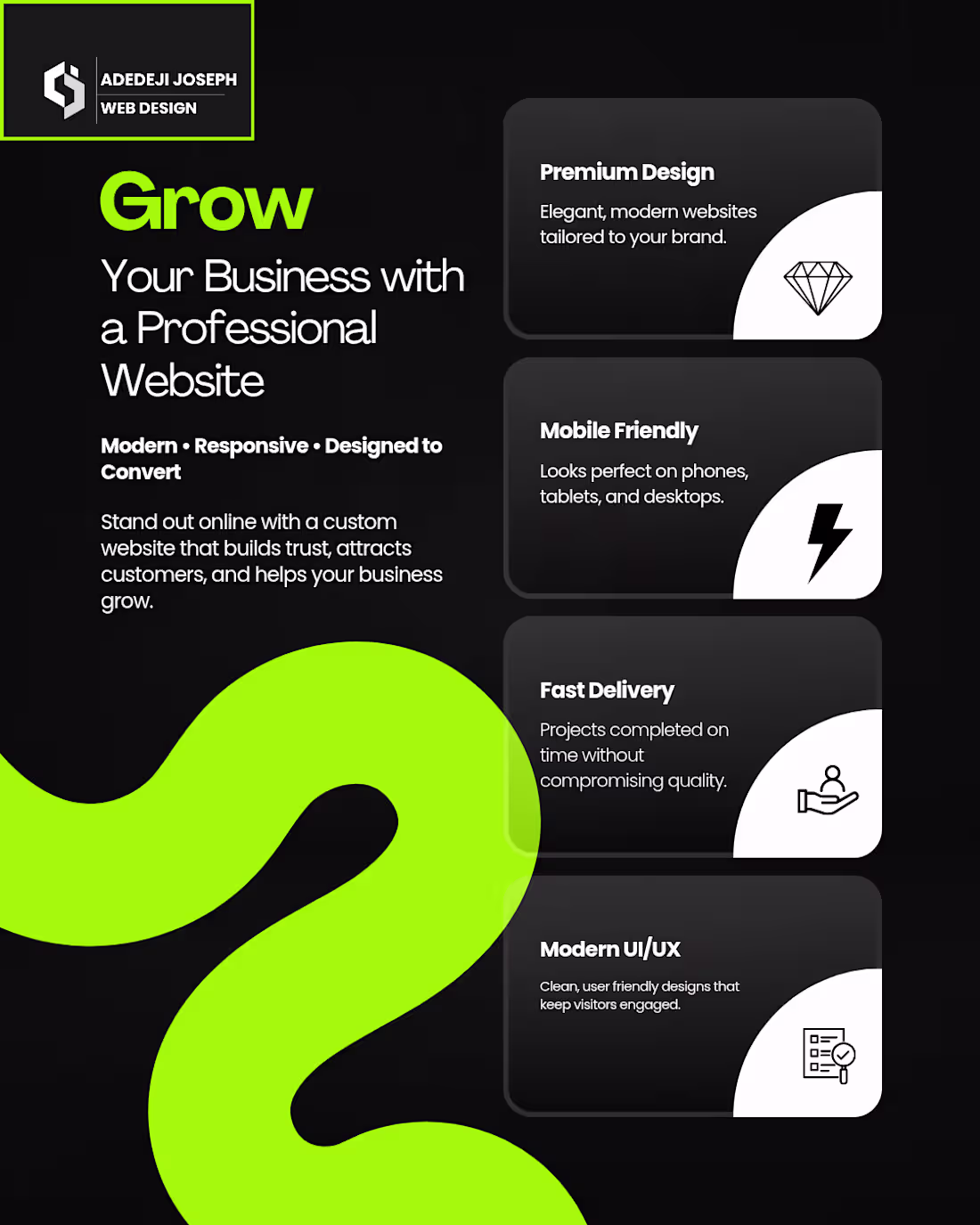 Cover image for I will create a professional business website