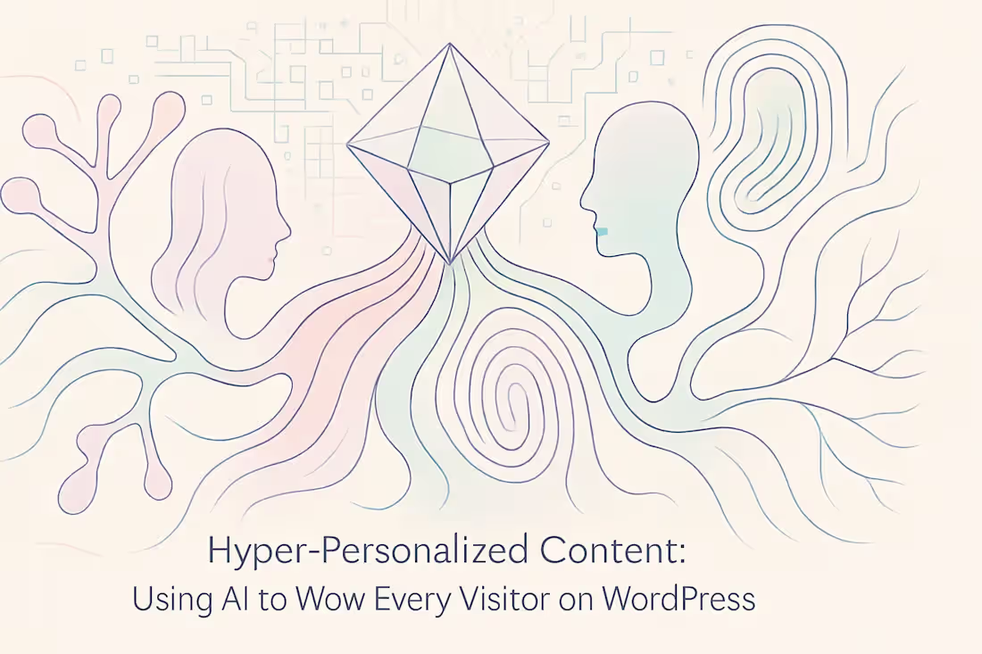 Cover image for Hyper-Personalized Content: Using AI to Wow Every Visitor on WordPress