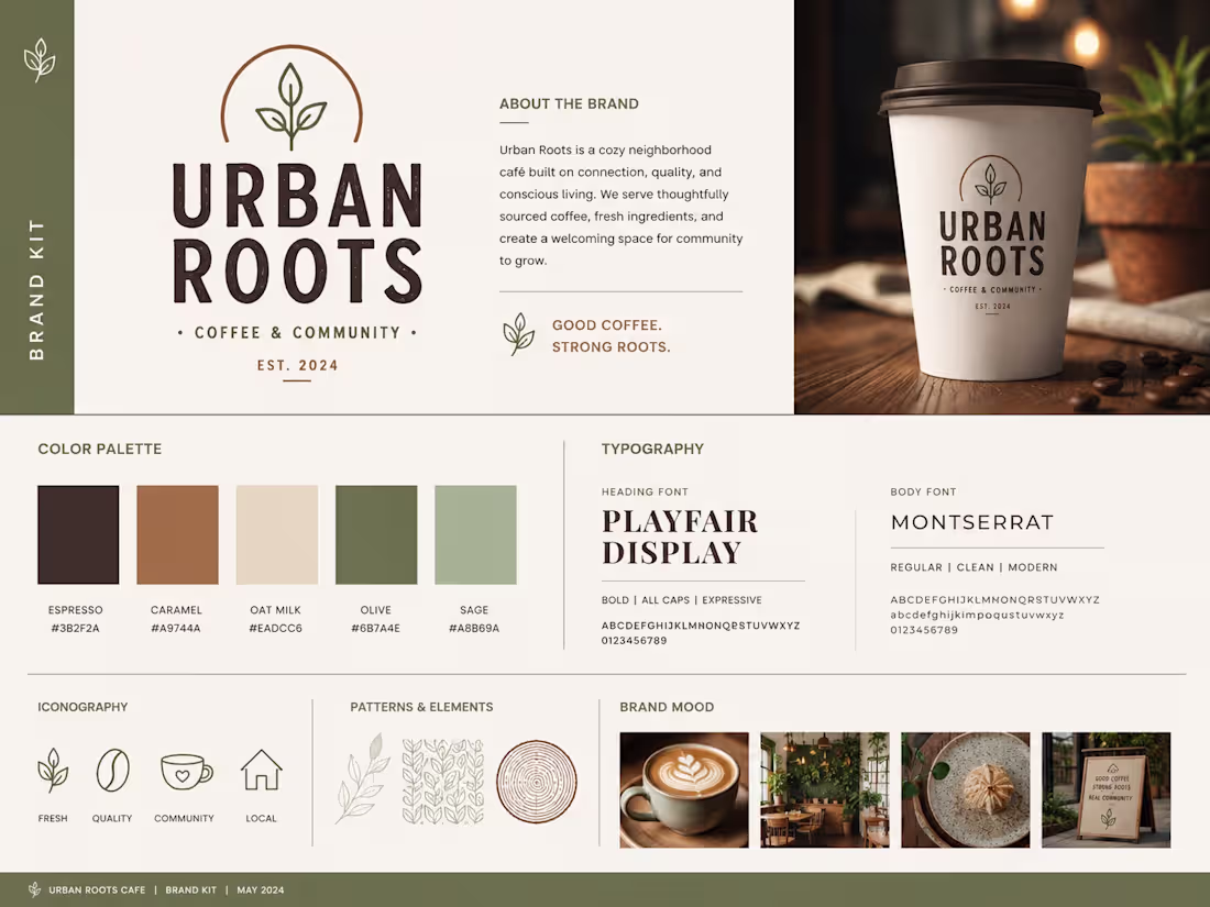 Cover image for Urban Roots Café — Brand