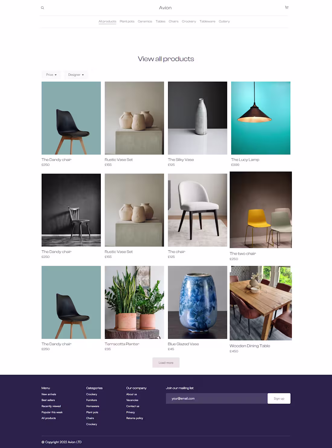 Cover image for Avion e-commerce
Responsive e-commerce website using