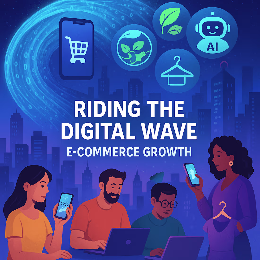 Cover image for Riding The Digital Wave 