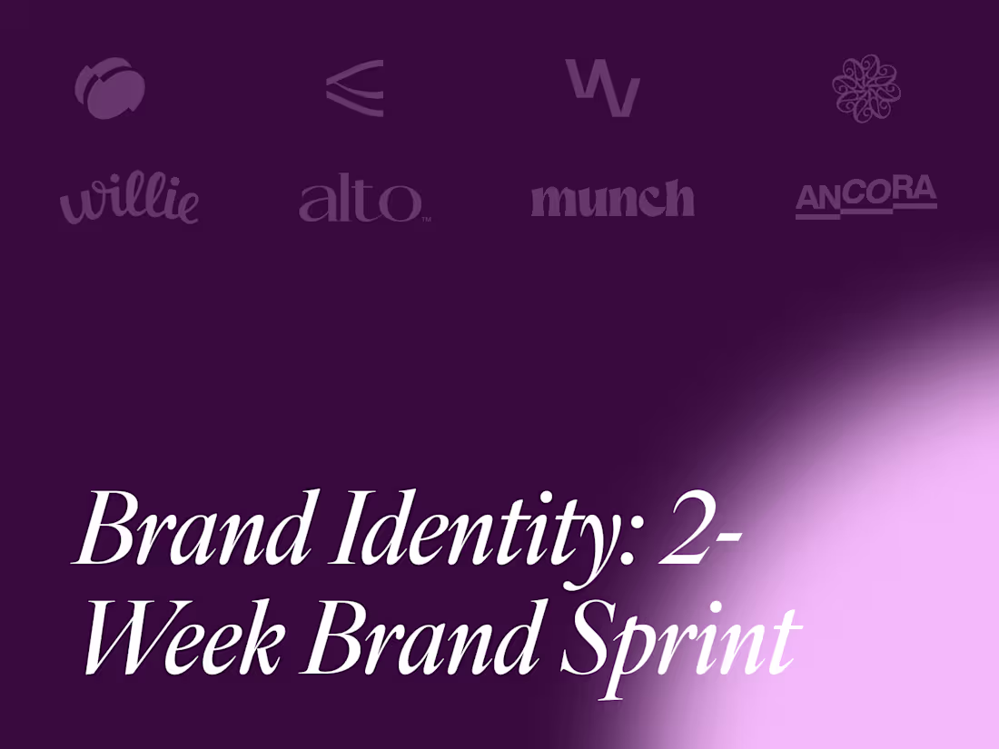 Cover image for Brand Identity: 2-Week Brand Sprint