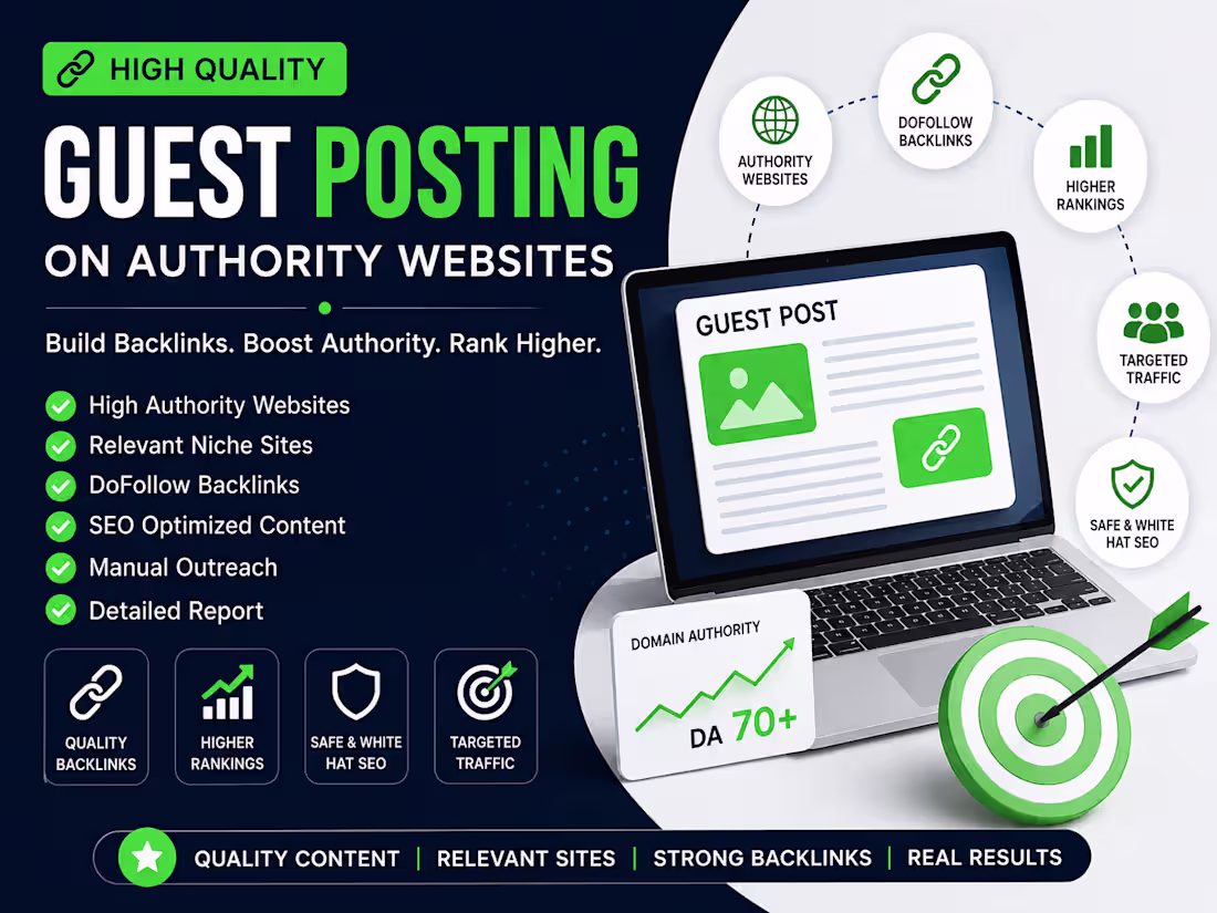 Cover image for High Quality Guest Posts on Authority Websites