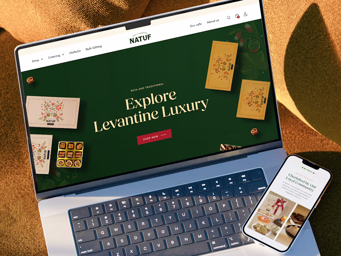 Cover image for Premium Food Brand E-commerce Website Design