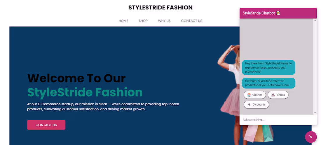 Cover image for StyleStride fashion Web with AI Chatbot