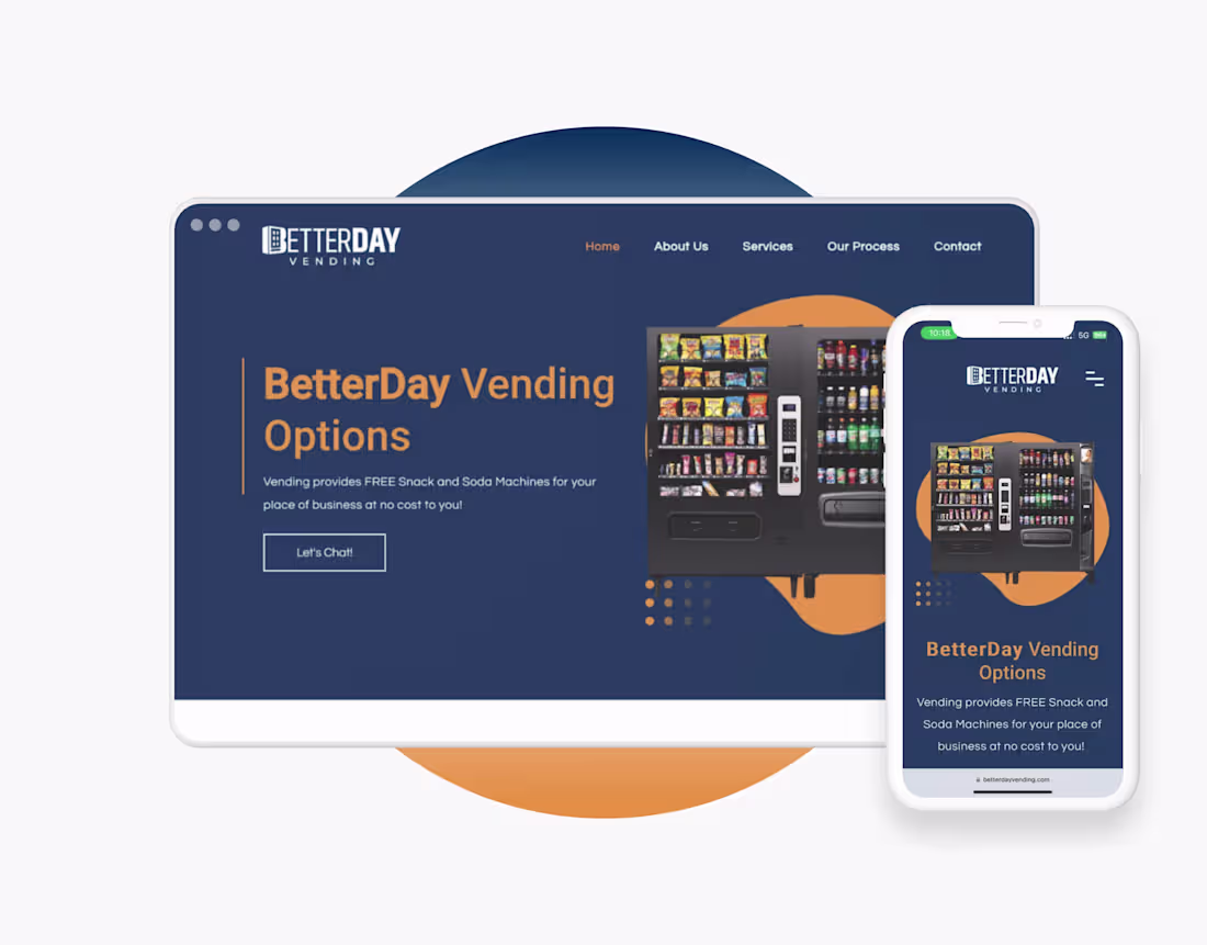 Cover image for BetterdayVending Wix Website