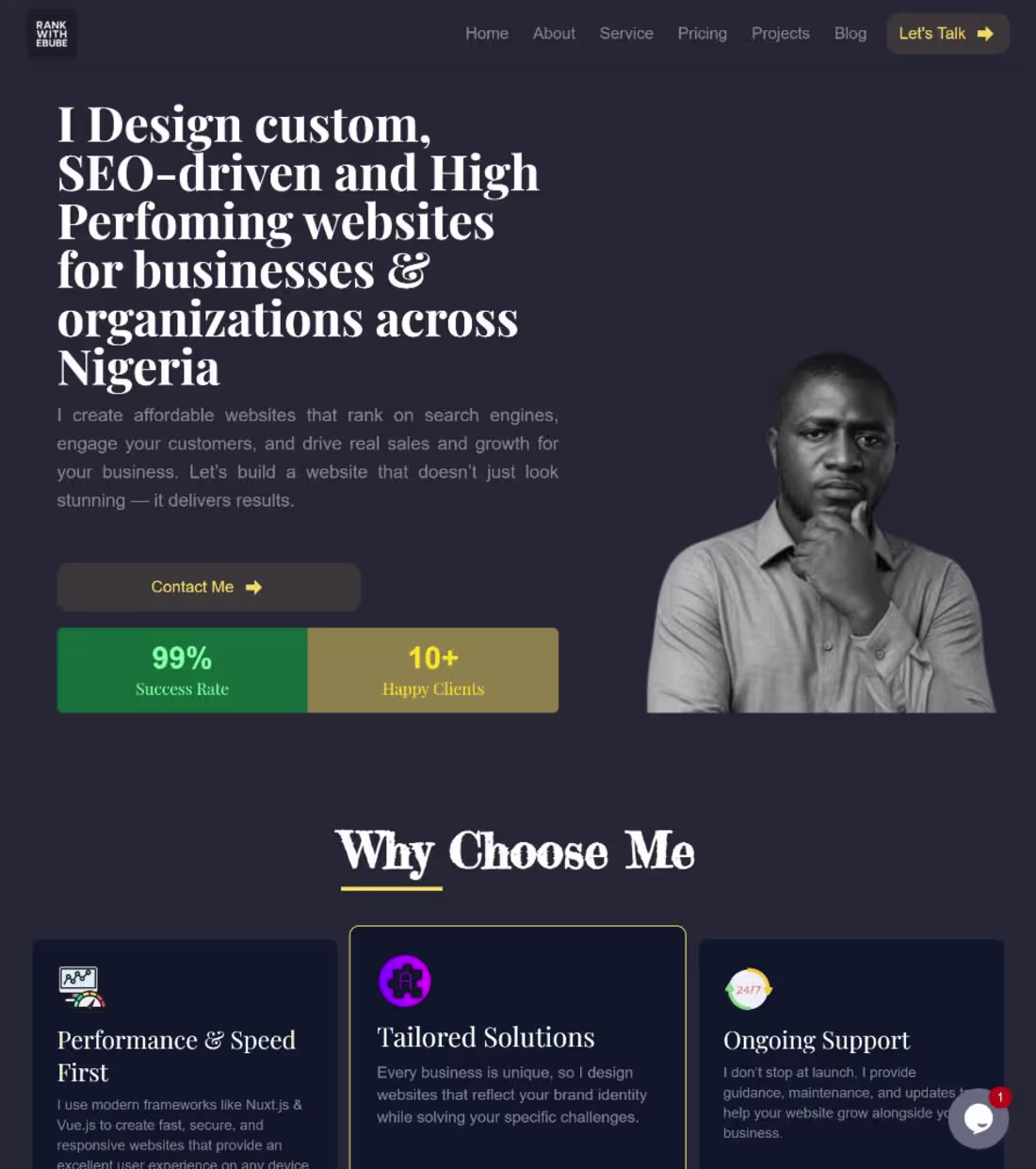 Cover image for RANK WITH EBUBE - PERSONAL BRAND & WEB DEVELOPMENT SERVICE