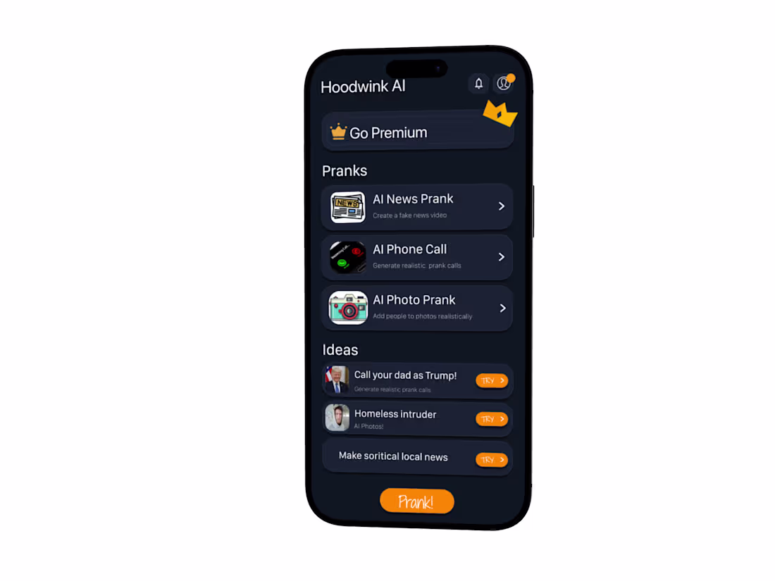 Cover image for Hoodwink AI Fun & Intelligent Mobile App Design Hoodwink AI ...