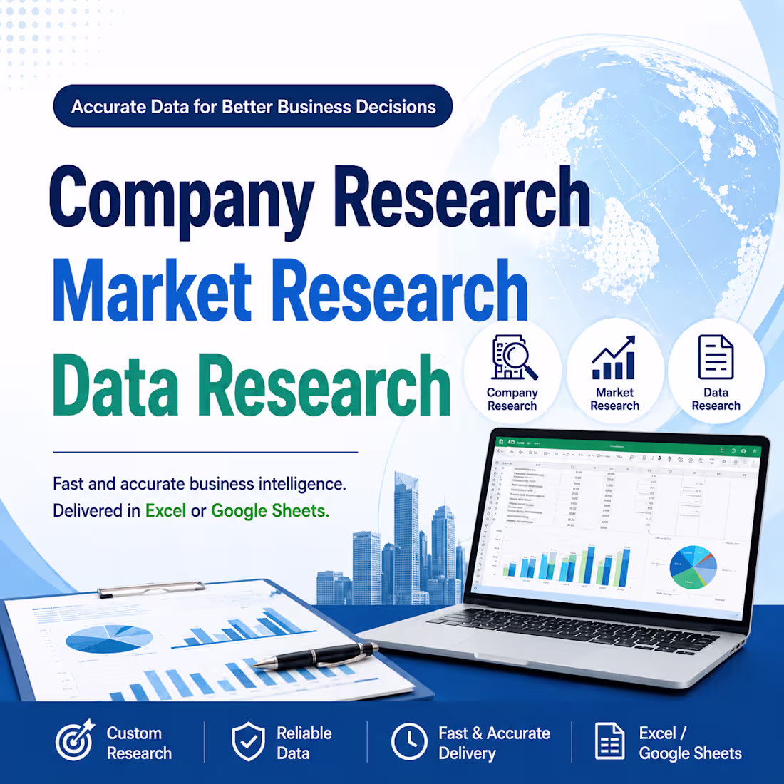 Cover image for Company Research & Market Research