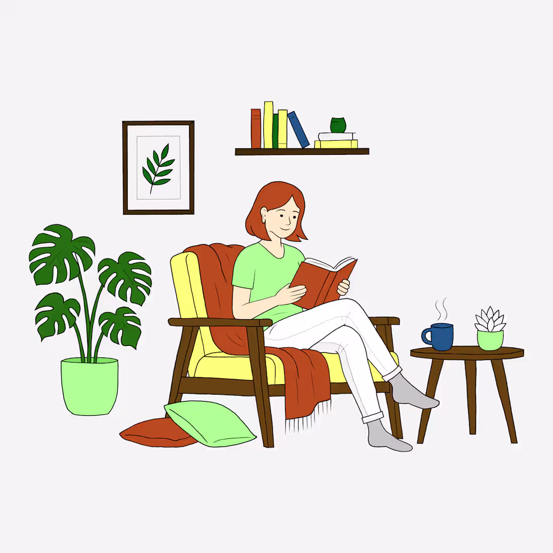 Cover image for Cozy Home Reading — Flat