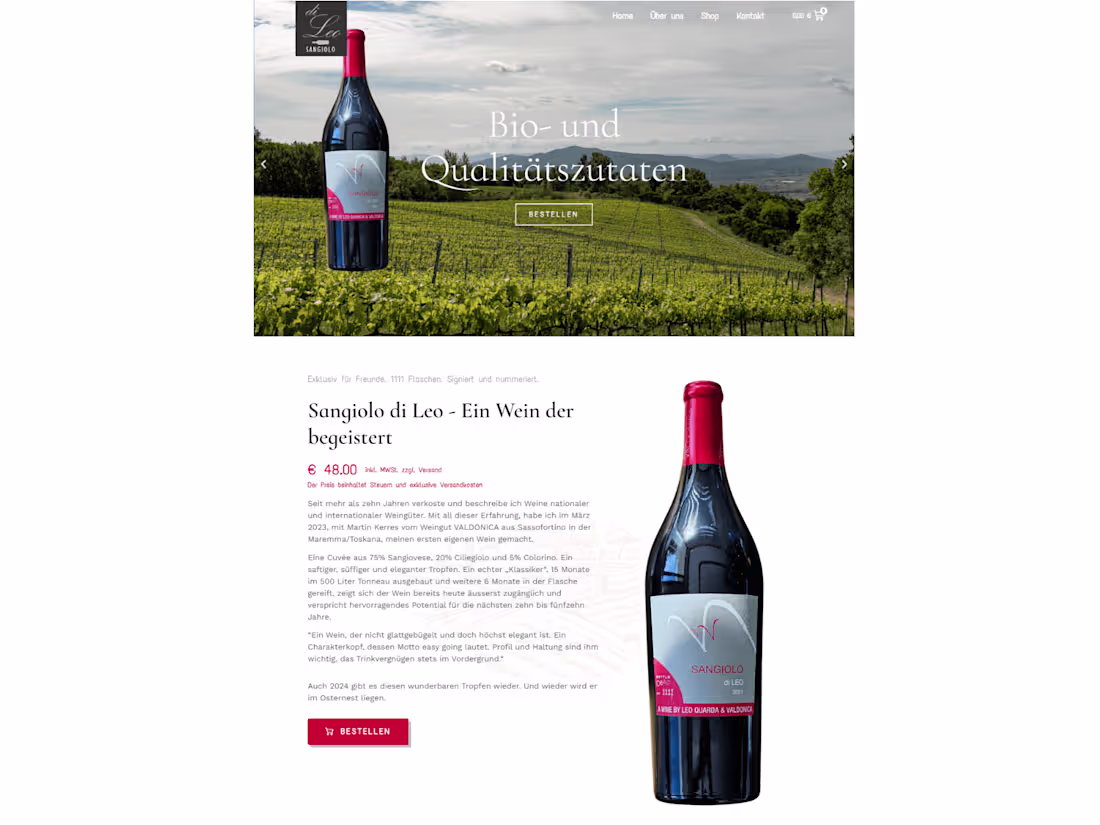Cover image for Wine Online Store