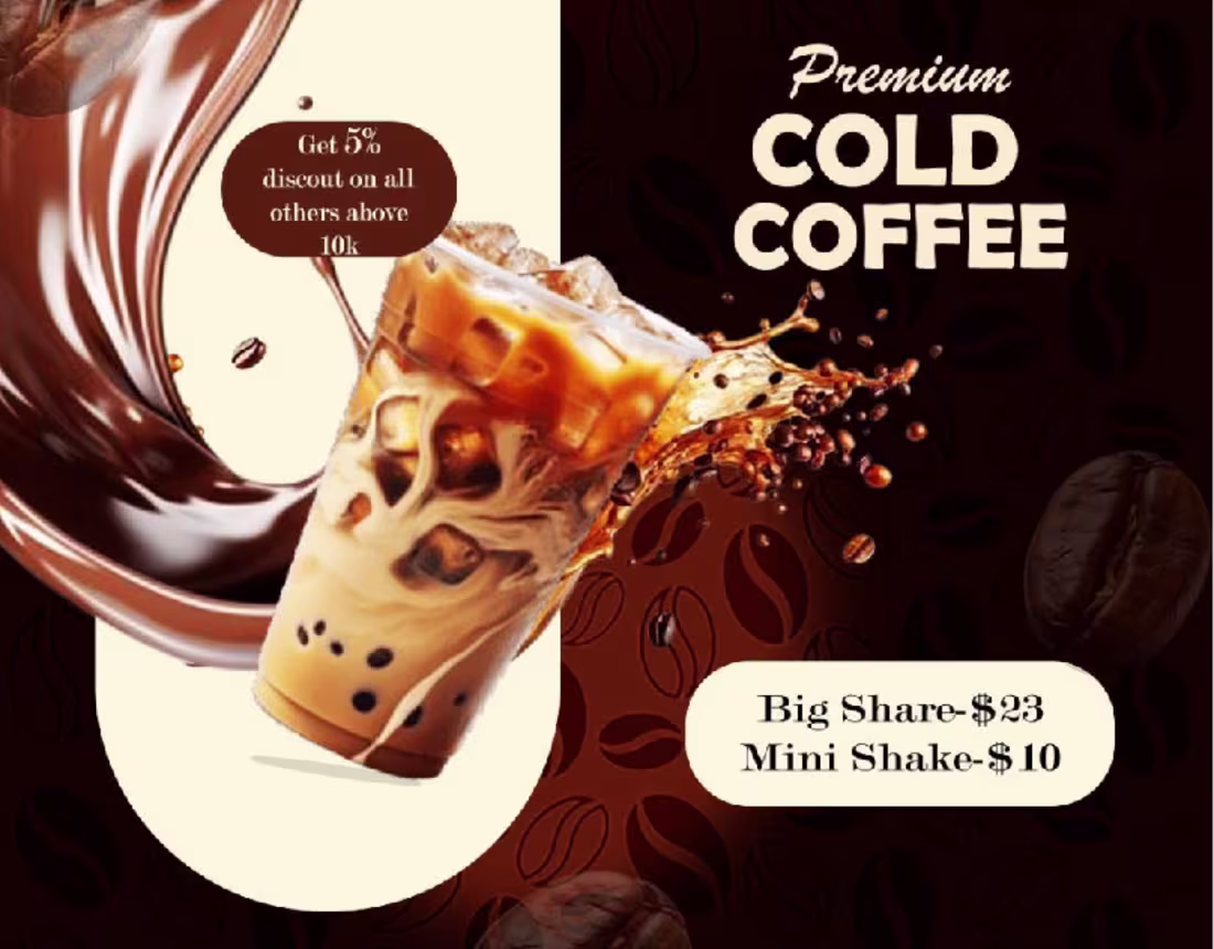 Cover image for premium coffee for social media post