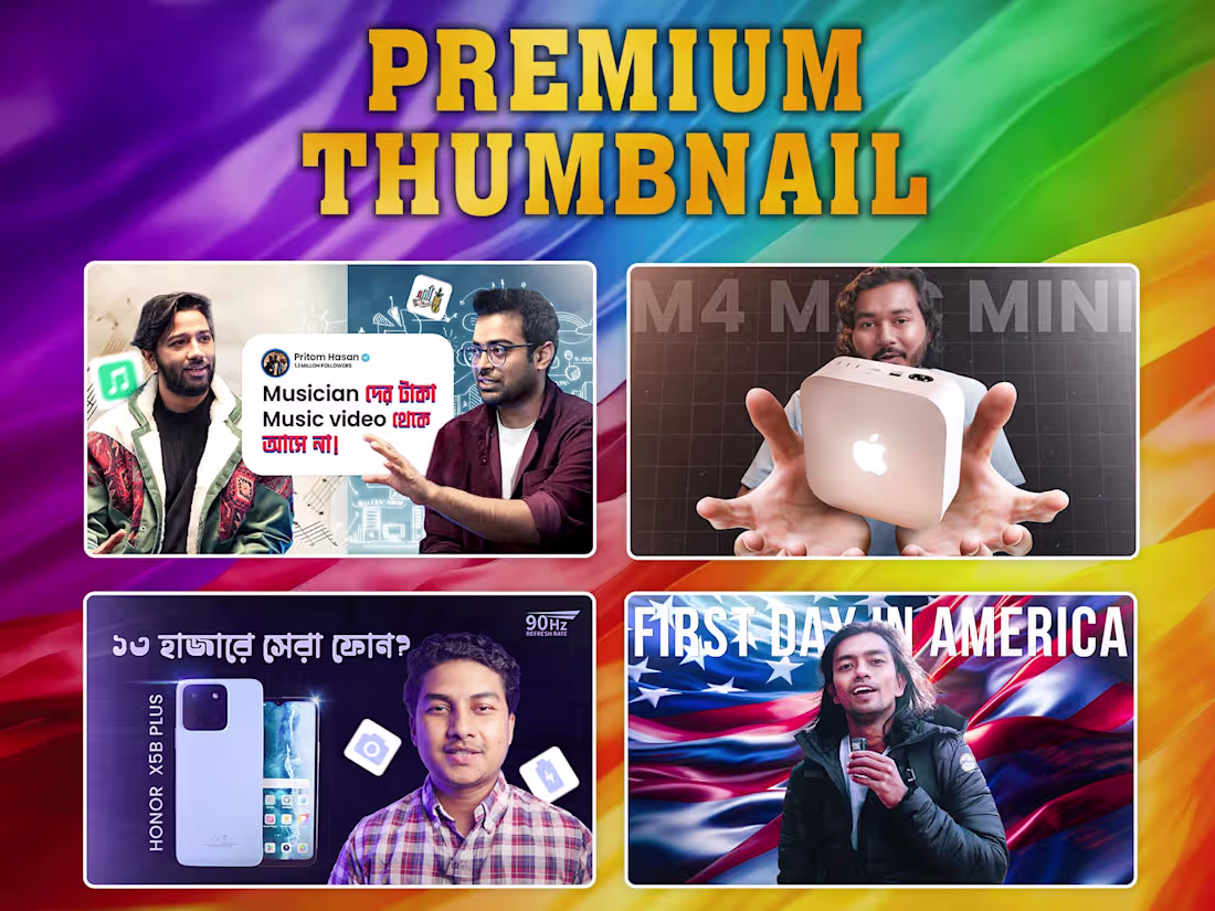 Cover image for YouTube Thumbnail Design