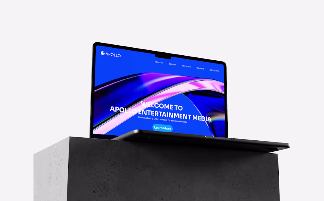 Cover image for Apollo Entertainment | Brand Identity & Web Design