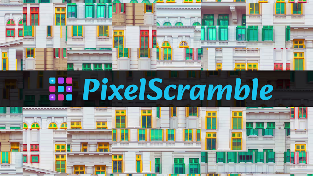 Cover image for PixelScramble app. The aesthetic image