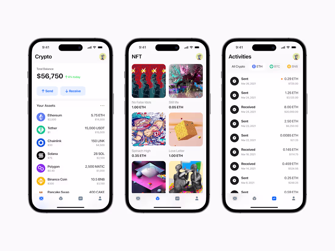 Cover image for Defi Crypto Wallet iOS App  