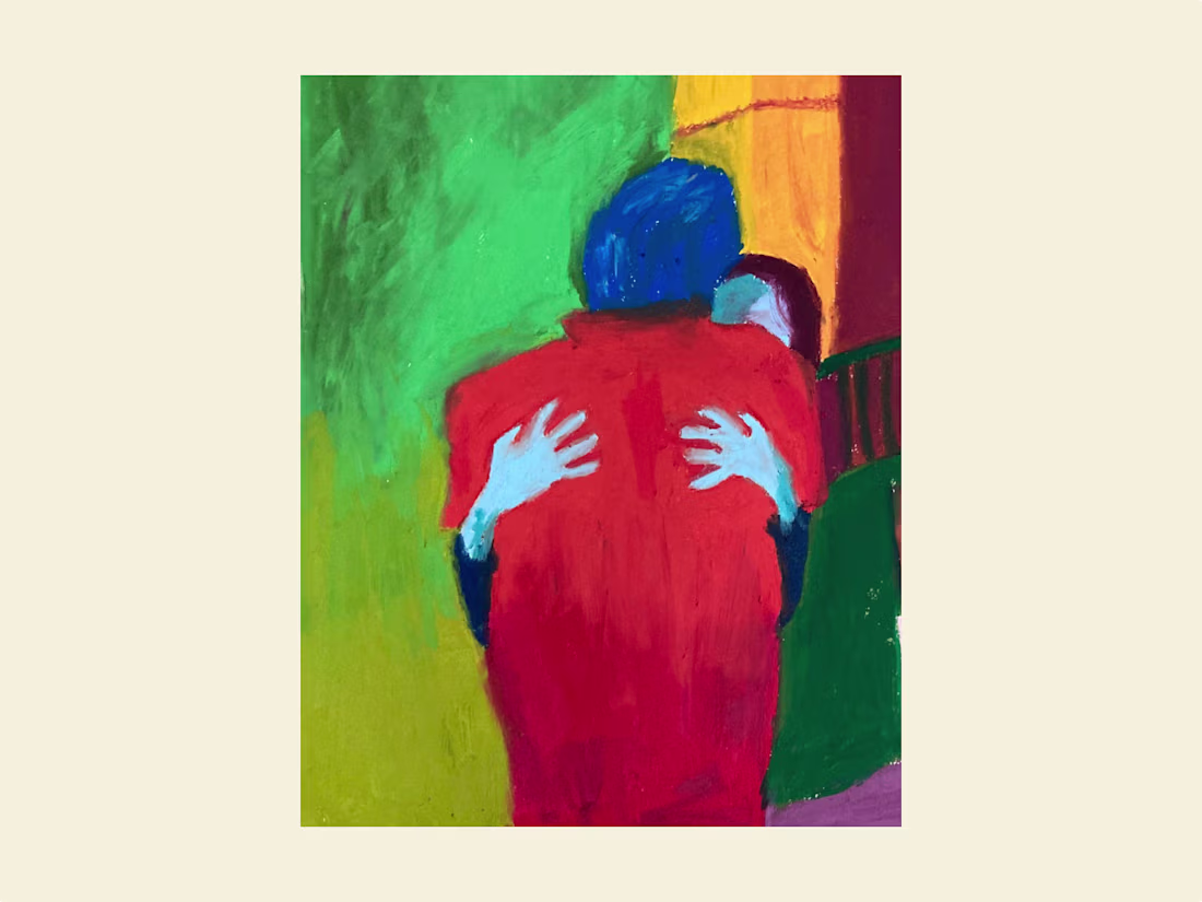 Cover image for Oil pastel on paper ·