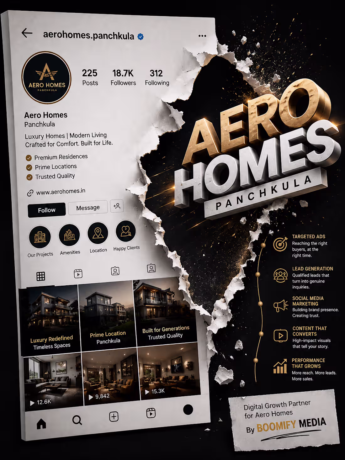 Cover image for Created social media content for
