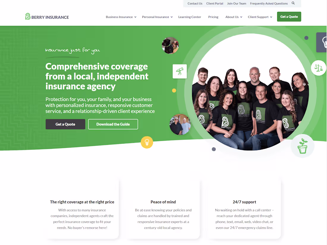 Cover image for Insurance Company Website