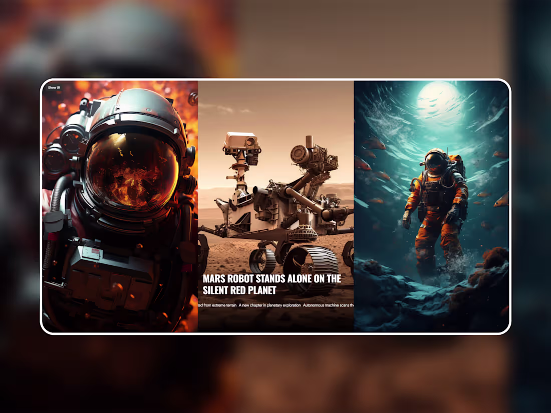 Cover image for Framer Cosmic Astronaut 3D Animated