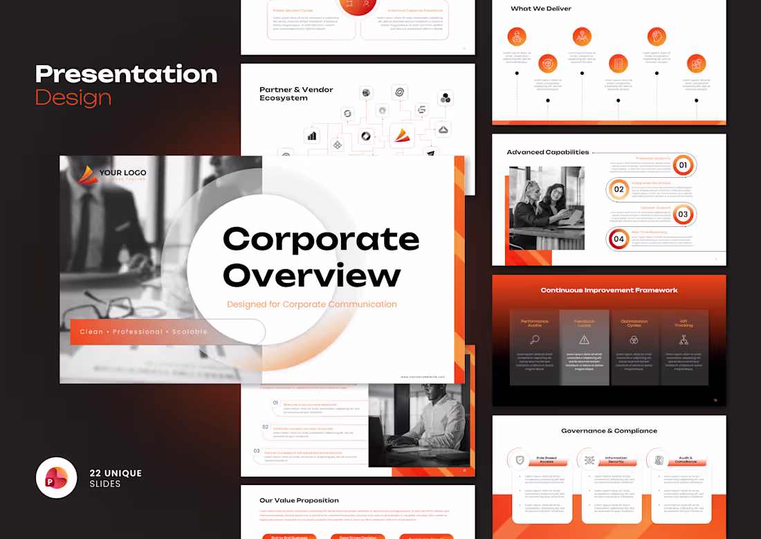Cover image for Modern Business Pitch Deck Presentation