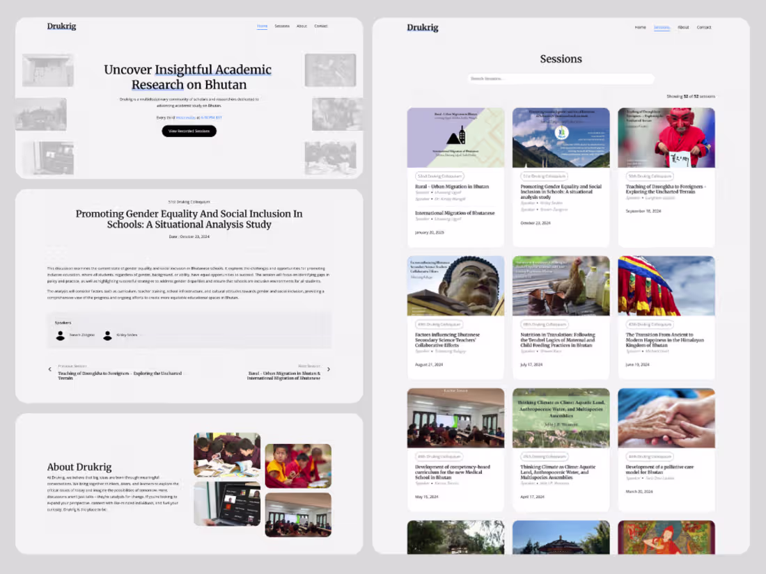 Cover image for The Drukrig website is a dedicated platform for scholars and...