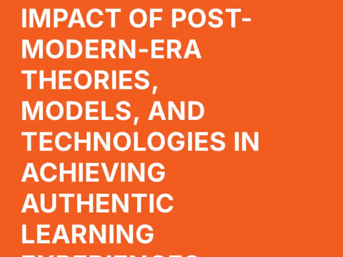 Cover image for IMPACT OF POST-MODERN-ERA THEORIES, MODELS, AND TECHNOLOGIES