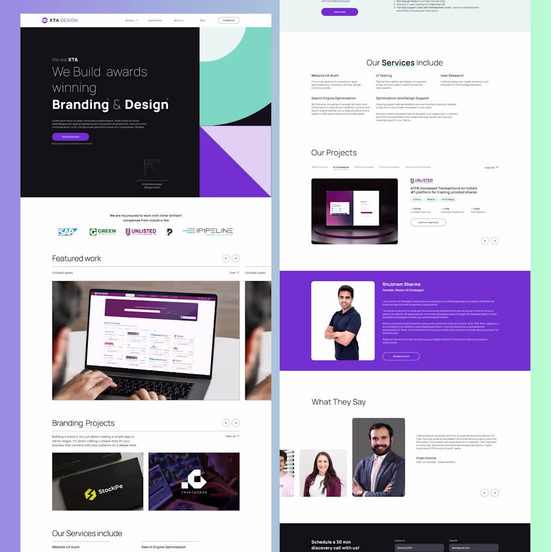 Cover image for Award-Winning Landing Pages for XTA.design