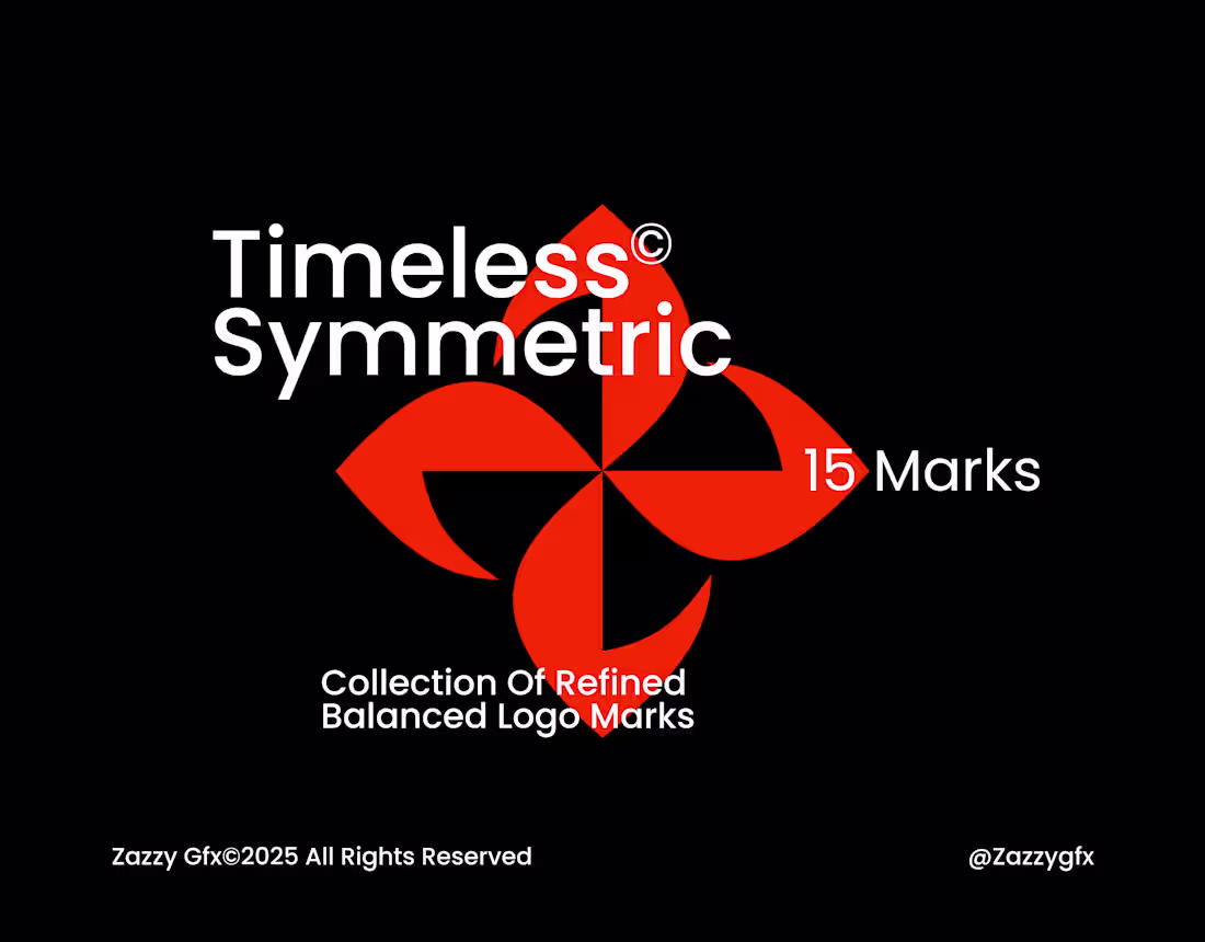 Cover image for Timeless Symmetric Logos – Geometric & Minimal Design