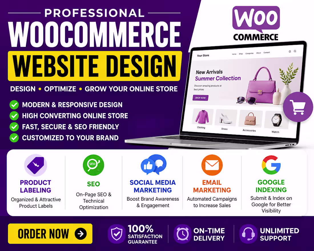 Cover image for I will build a high converting and premium WooCommerce website