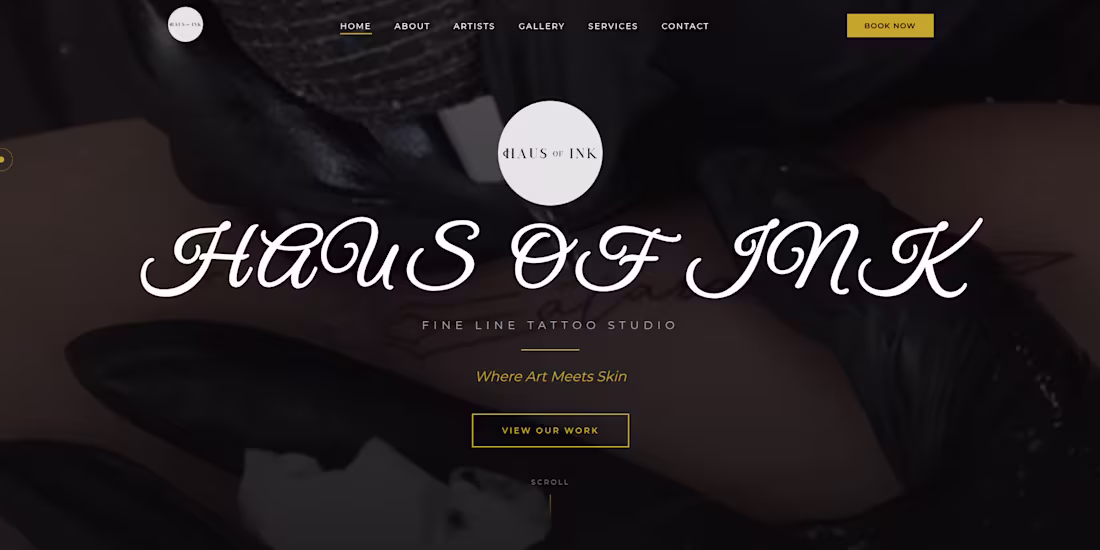 Cover image for Tatto Shop Website #WebDevelopment #AI💯