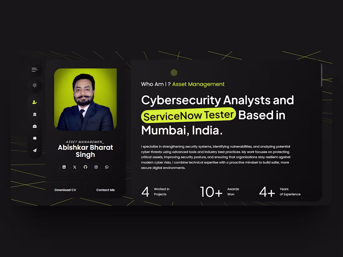Cover image for  Custom Portfolio Website