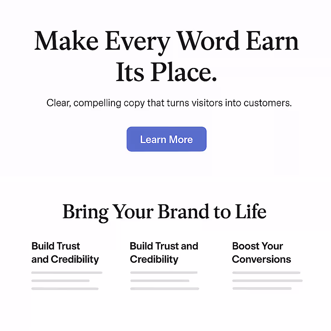 Cover image for Website Copy: “Make Every Word Earn Its Place” What I Did: W...