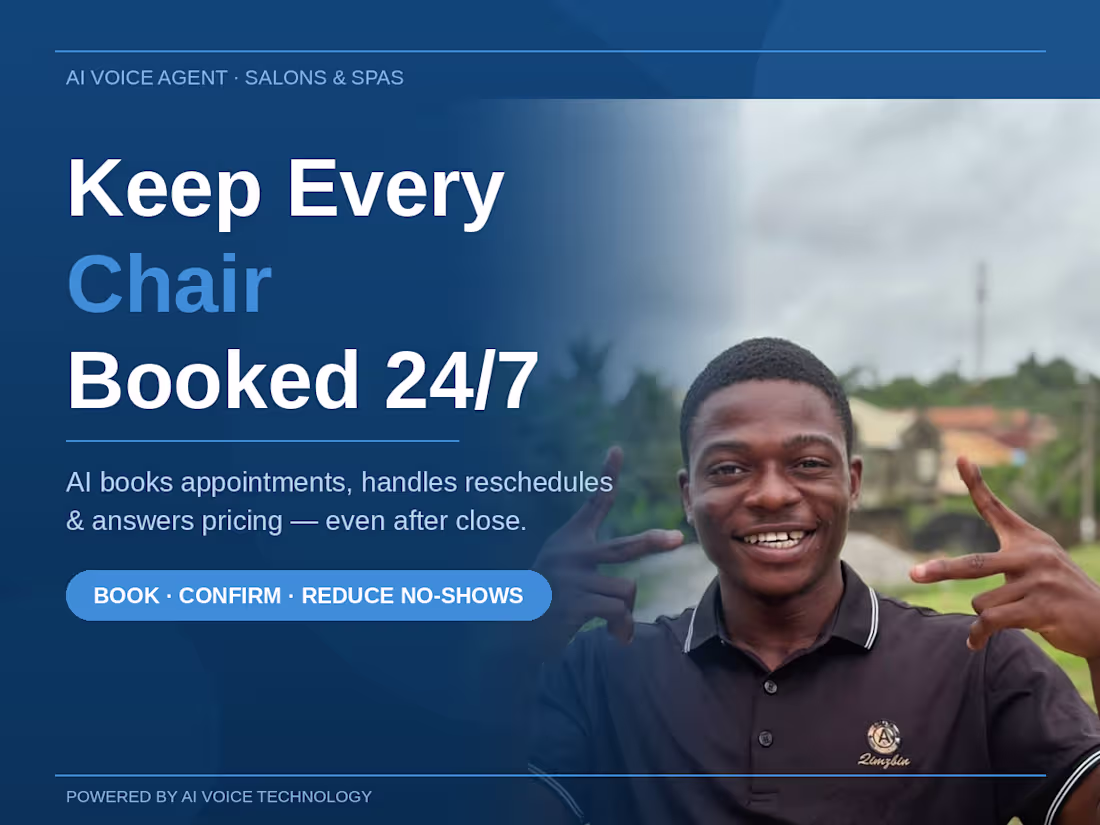 Cover image for Keep Every Chair Booked — AI Answers 24/7
