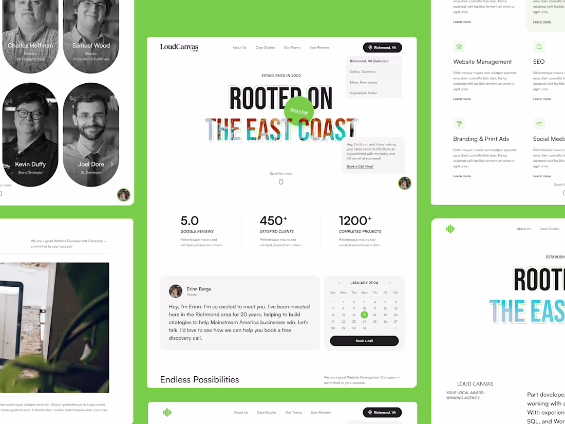 Cover image for Landing page website UI/UX design