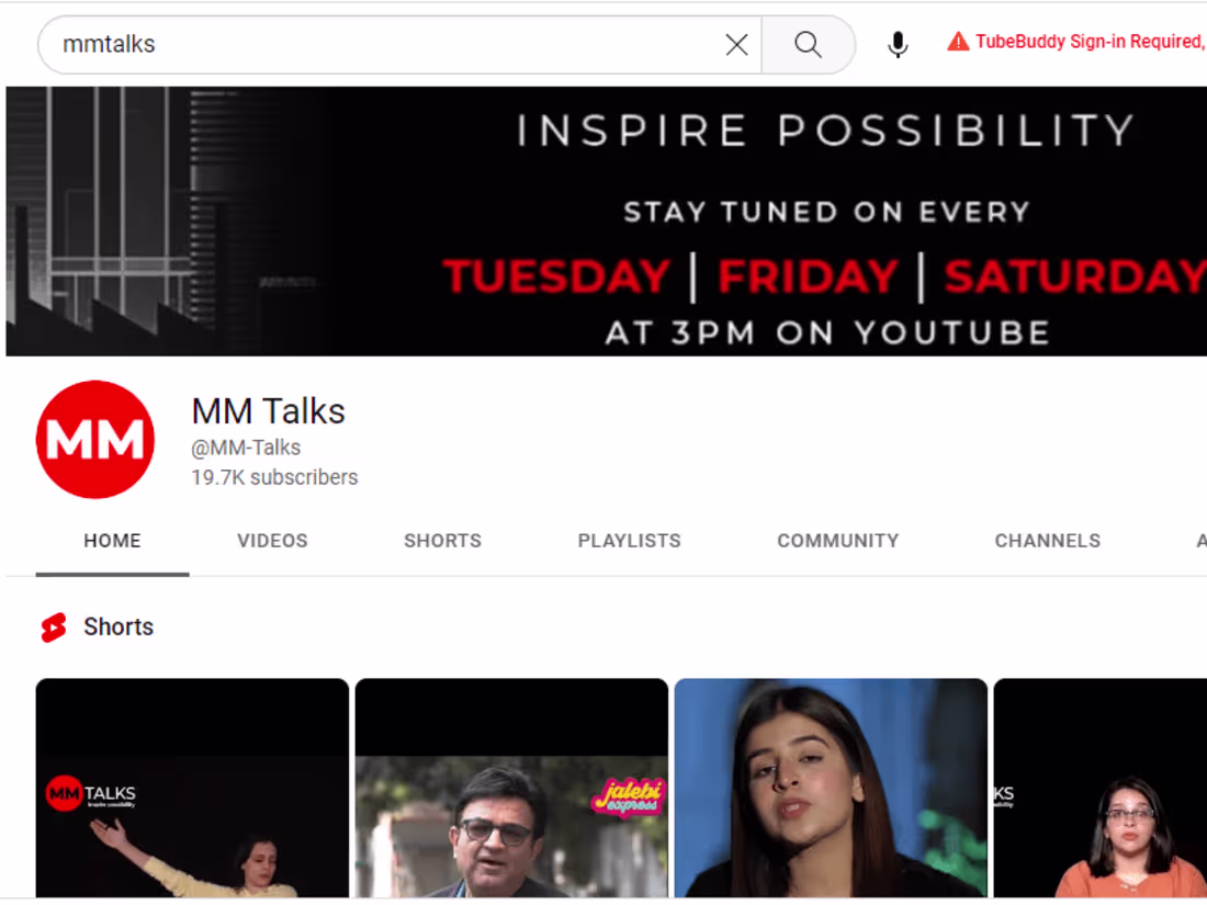 Cover image for MM Talks Youtube Marketing 
