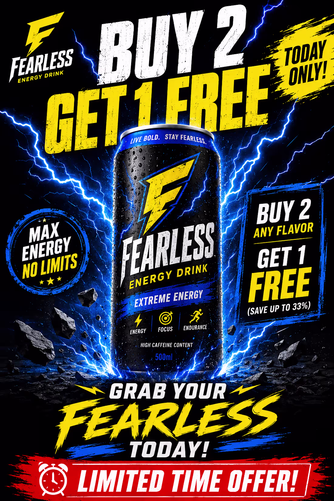 Cover image for Fearless Energy Drink — Promotional