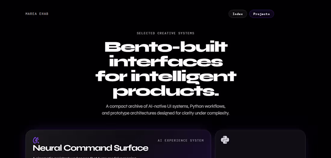Cover image for I designed this futuristic 2-page