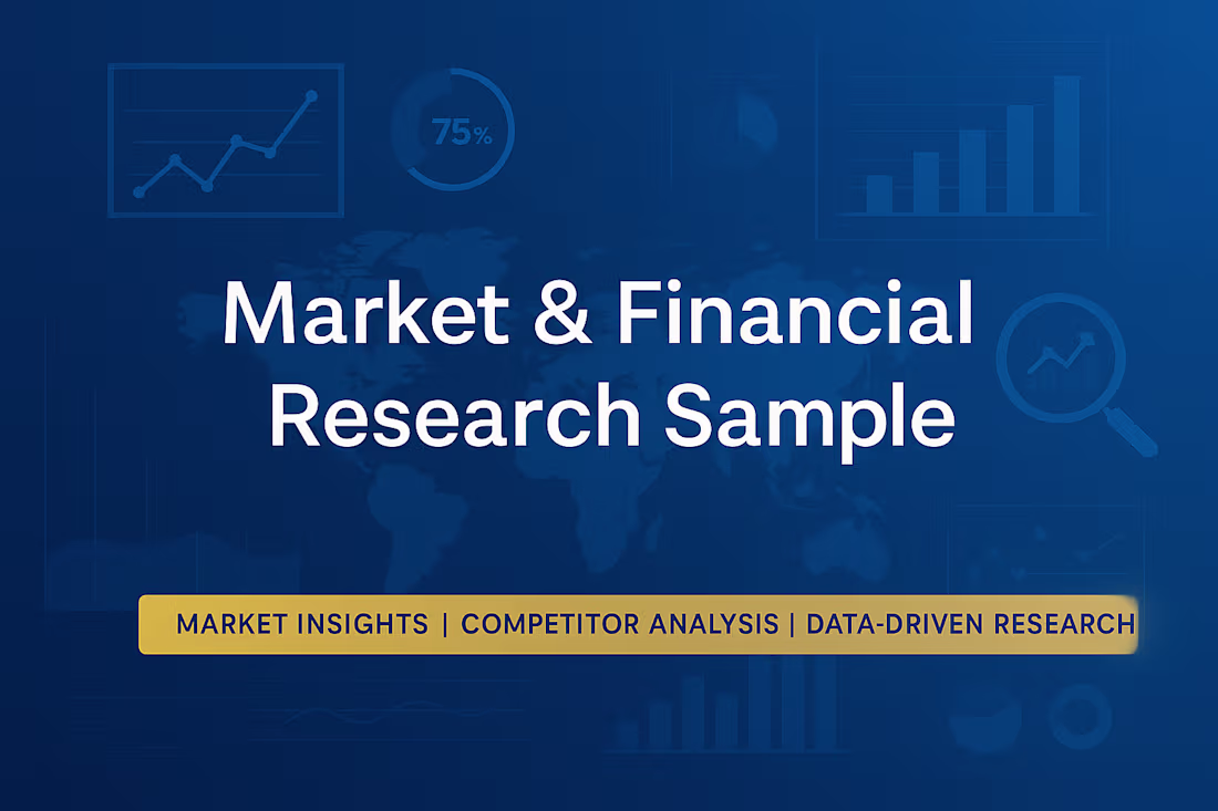 Cover image for Market & Financial Research Sample – Real Case Study
