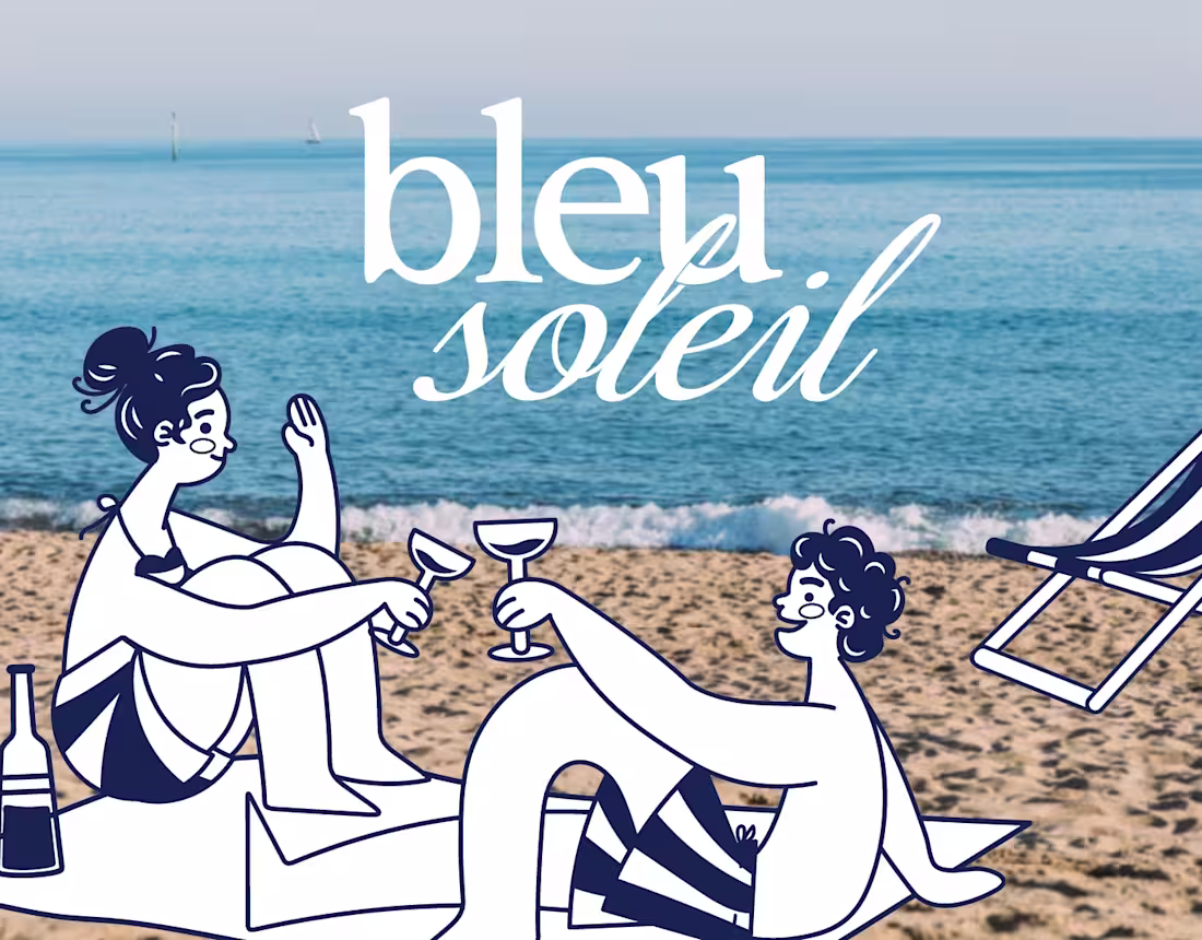 Cover image for Blue Soleil - French Beach Bar Branding