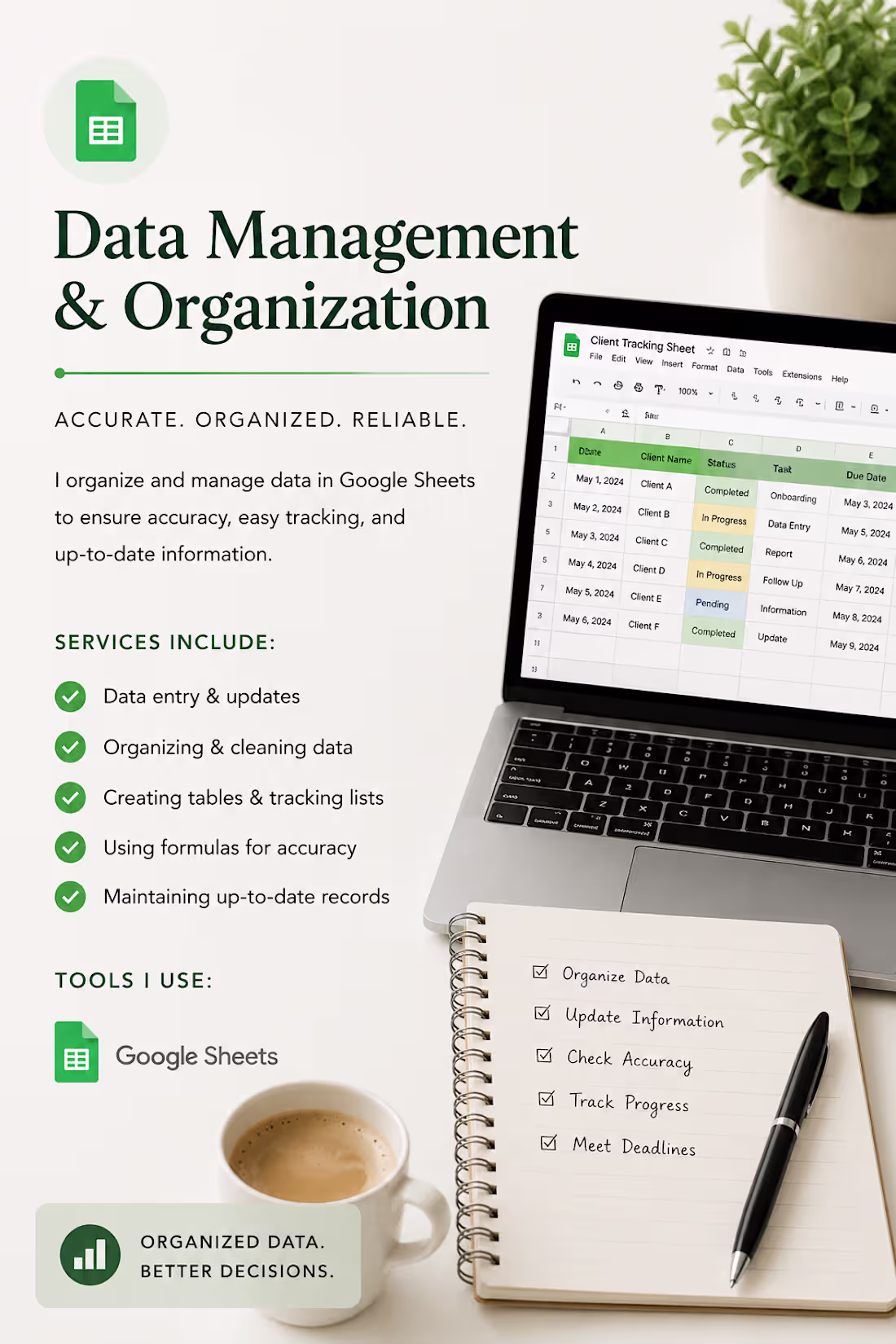 Cover image for I organize and maintain accurate