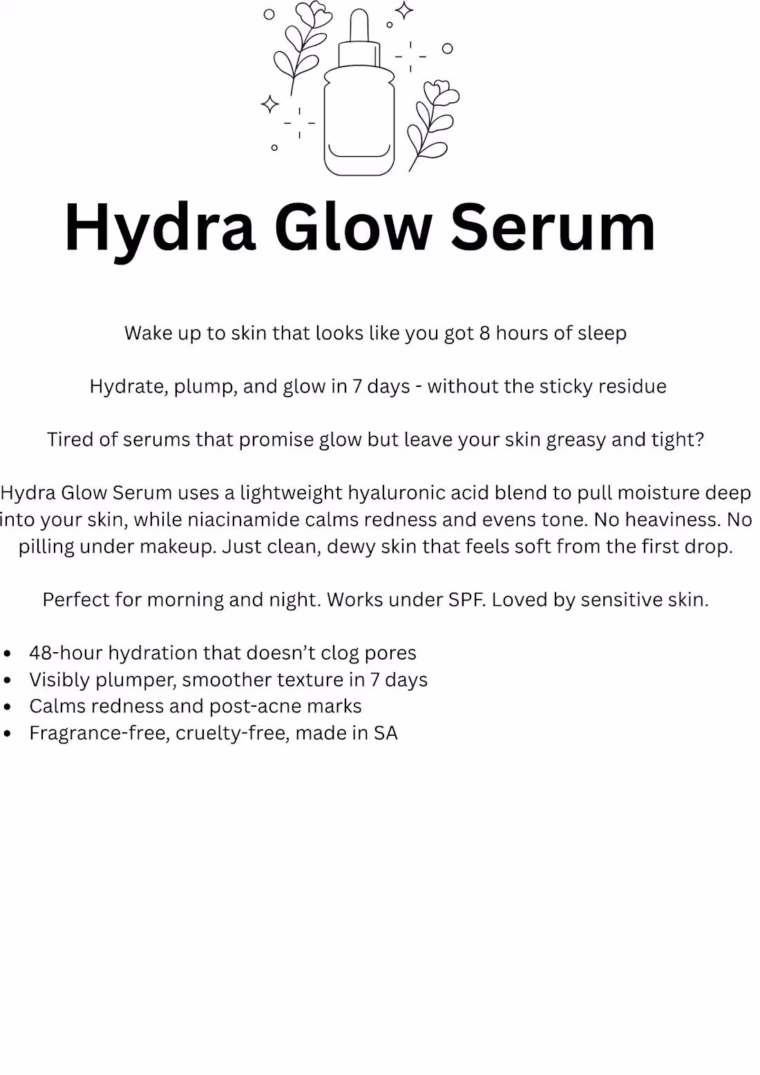 Cover image for Hydra Glow Serum Product Page