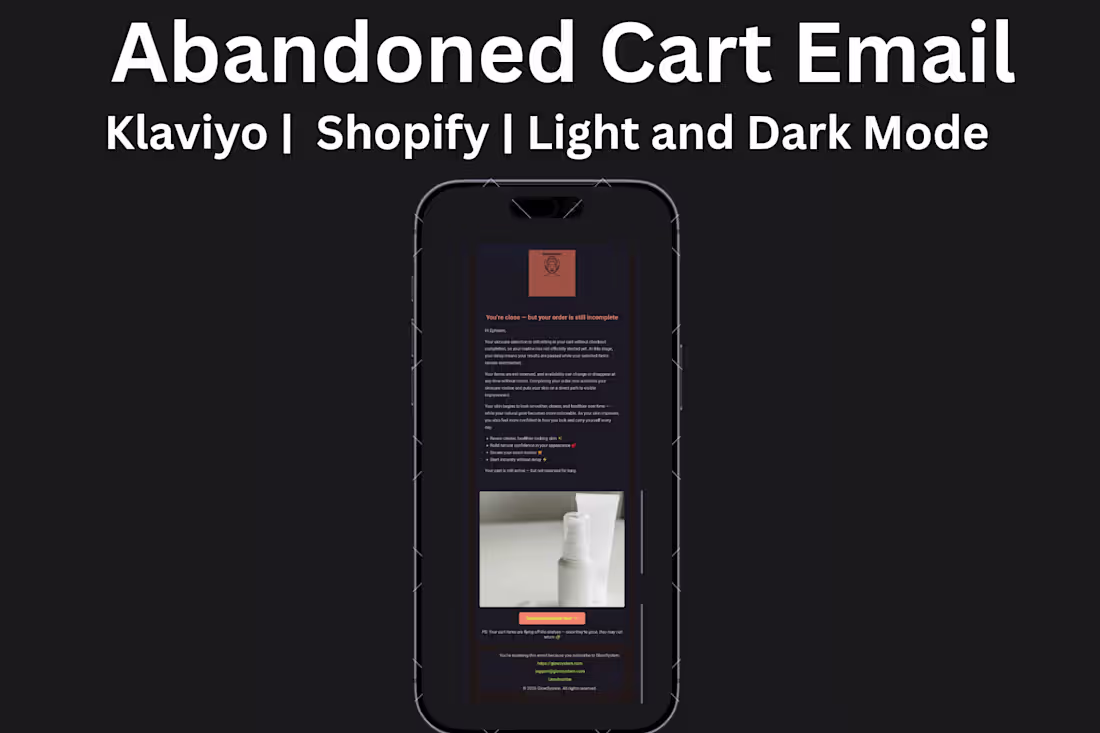 Cover image for Boost Sales with Our Expert Abandoned Cart Email Template