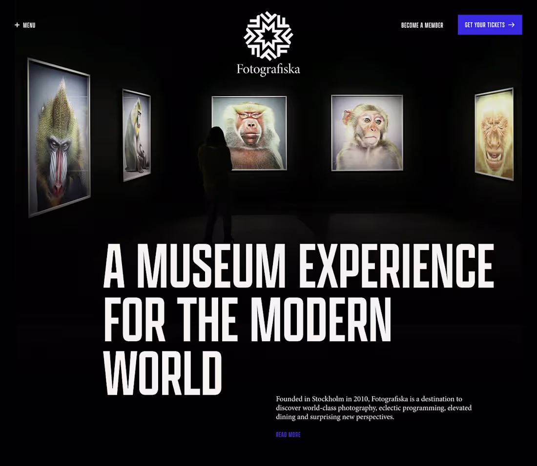Cover image for Fotografiska This project was a digital extension of the phy...