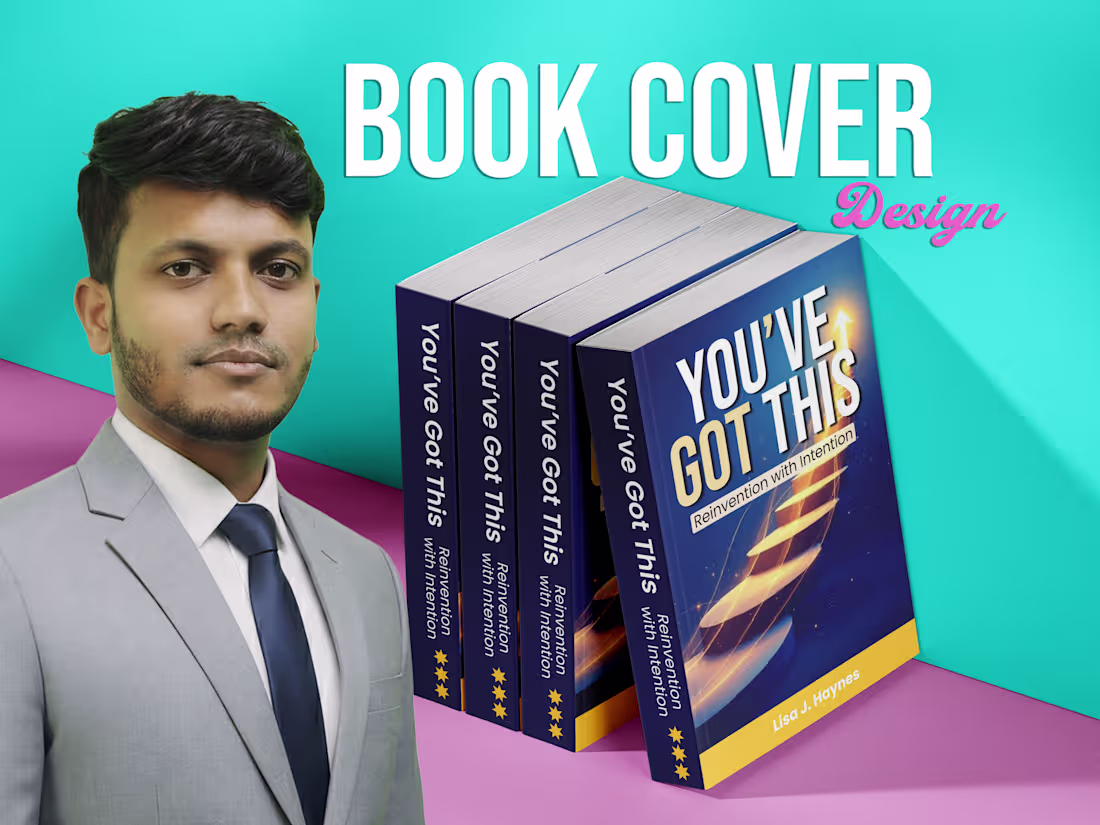 Cover image for I will professional book cover,