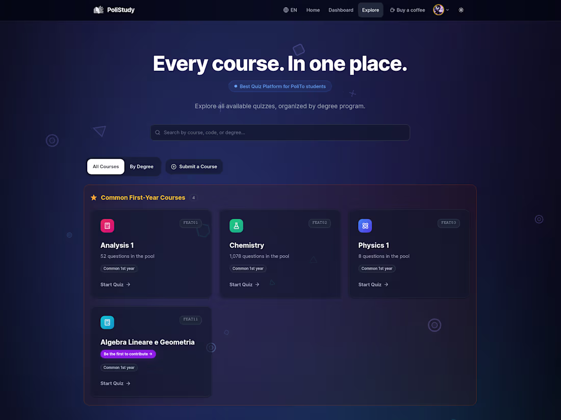 Cover image for PoliStudy — EdTech SaaS Platform
polistudy.com