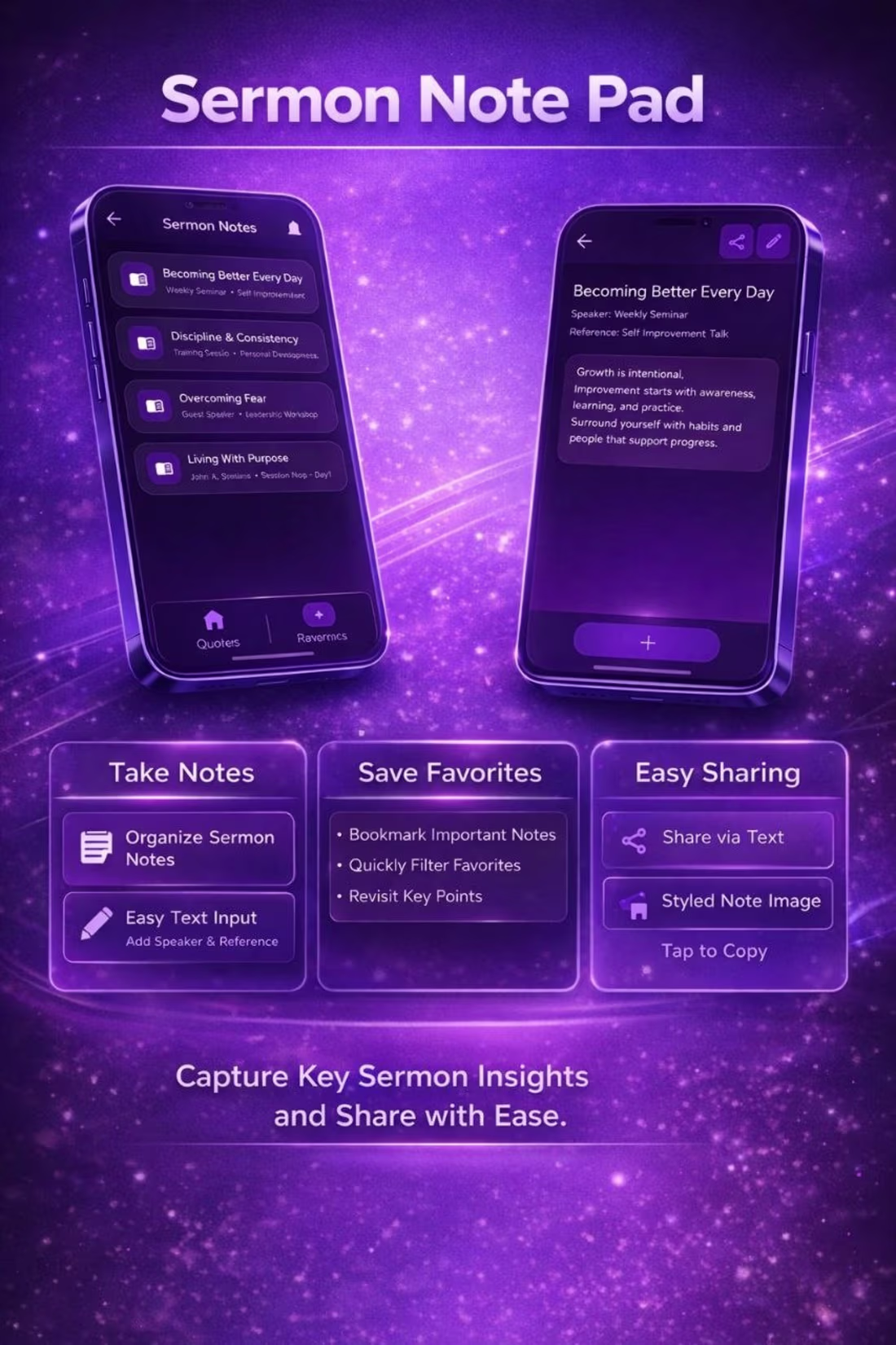 Cover image for Built a sermon note-taking application