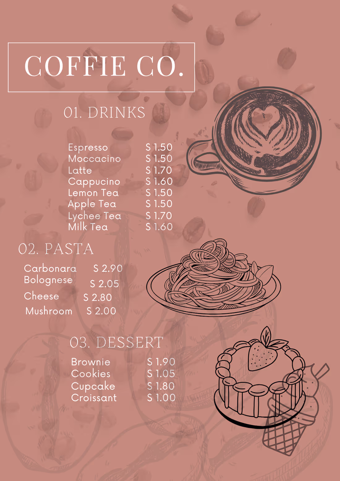 Cover image for menu design for a modern